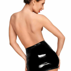 Der fantastische PVC-Minirock mit langem, verstecktem Reißverschluss an der Seite ist eine tolle Wahl für jedes Fetisch-Event!